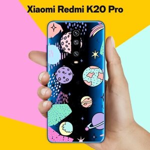 Силиконовый чехол на Xiaomi Redmi K20 Pro Узор из планет / для Сяоми Редми К20 Про