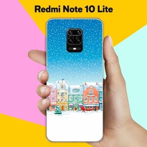 Силиконовый чехол на Xiaomi Redmi Note 10 Lite Снежный город / для Сяоми Редми Ноут 10 Лайт