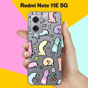 Силиконовый чехол на Xiaomi Redmi Note 11E 5G Собаки / для Сяоми Редми Ноут 11Е 5 Джи