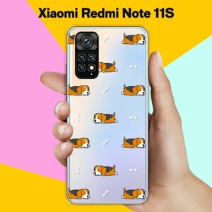 Силиконовый чехол на Xiaomi Redmi Note 11S Бигли спят / для Сяоми Редми Ноут 11 С