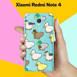 Силиконовый чехол на Xiaomi Redmi Note 4 Утки / для Сяоми Редми Ноут 4