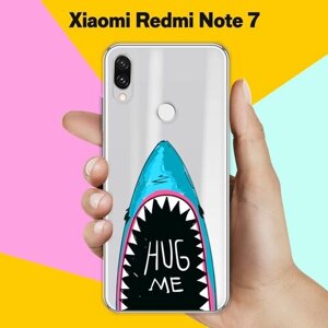 Силиконовый чехол на Xiaomi Redmi Note 7 Акула-Корги / для Сяоми Редми Ноут 7