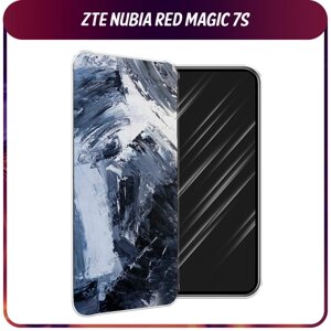 Силиконовый чехол на ZTE Nubia Red Magic 7S / ЗТЕ Нубиа Ред Меджик 7S "Абстракция живопись"