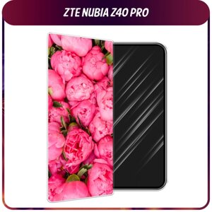 Силиконовый чехол на ZTE Nubia Z40 Pro / ЗТЕ Нубиа Z40 Про "Прекрасные пионы"