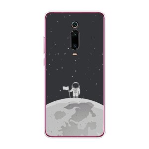 Силиконовый чехол "Первый на Луне" на Xiaomi Redmi K20 Pro / Сяоми Редми К20 Про