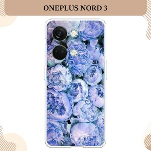 Силиконовый чехол "Пионы голубые" на OnePlus Nord 3 / Ван Плас Норд 3