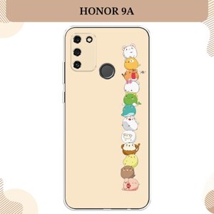 Силиконовый чехол "Питомцы Чиби" на Honor 9A / Хонор 9А