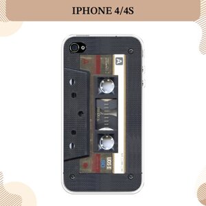 Силиконовый чехол "Пленочная кассета" на Apple iPhone 4/4S / Айфон 4/4s