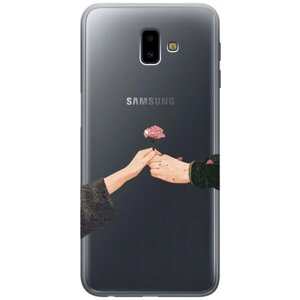 Силиконовый чехол с принтом Hands для Samsung Galaxy J6+2018) / Самсунг Джей 6 плюс