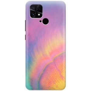 Силиконовый чехол Сиреневое перо на Xiaomi Poco C40 / Сяоми Поко С40