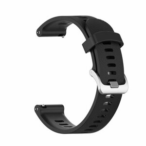 Силиконовый ремешок 20 мм для Garmin Forerunner 245 Smart Watch - черный