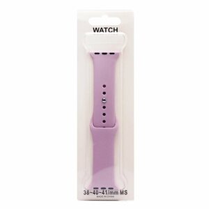 Силиконовый ремешок для Apple Watch (Эпл Вотч) 38/40/41мм / Эластичный спортивный браслет для умных смарт-часов / размер браслета S, светло-фиолетовый (S)
