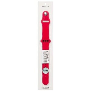 Силиконовый ремешок для умных часов для Apple Watch , Watch 2, Watch 3 42мм, Watch 4 44мм, красный