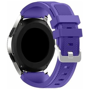 Силиконовый ремешок Twill Texture для часов Samsung Galaxy Watch 46 мм - фиолетовый
