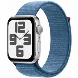 Смарт-часы Apple Watch SE (2023) GPS 40 мм, sport loop, серебристый/голубой