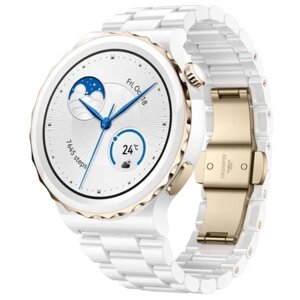 Смарт часы Huawei Watch GT 3 Pro Ceramic 43mm (FRG-B19V) Silver-White/Серебристо-Белый