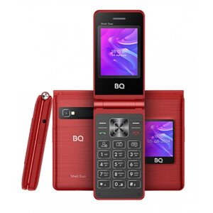 Телефон BQ 2412 Shell Duo, 2 SIM, красный