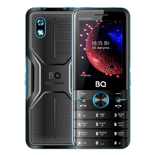 Телефон BQ 2842 Disco Boom, черный/синий