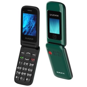 Телефон MAXVI E8, 2 SIM, зелeный