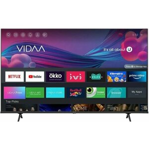 Телевизор Hisense 65" QLED, 4K Ultra HD, черный