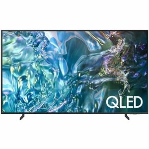 Телевизор QLED samsung QE75Q60dauxru, 75", 4K ultra HD, smart TV, серый