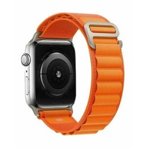 Тканевый ремешок для Apple Watch X8+ Ultra / X8 Ultra / X8 Pro+X8 Pro , Alpine Loop, оранжевый, 42-49mm