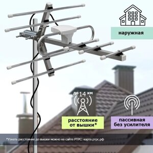 Уличная DVB-T2 антенна rexant RX-410-1