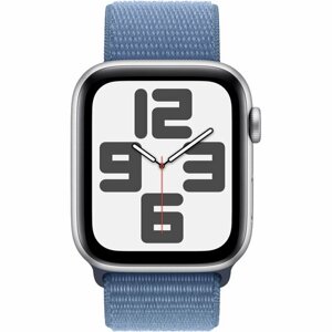 Умные часы Apple Watch SE (2023) 44mm Aluminum Case with Sport Loop Silver/Winter Blue