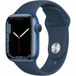 Умные часы Apple Watch Series 7 45 мм Aluminium Case GPS RU, синий омут