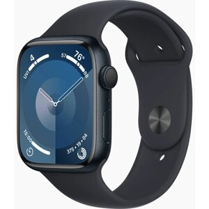 Умные часы Apple Watch Series 9 45 мм Aluminium Case GPS, midnight Sport Band, S/M