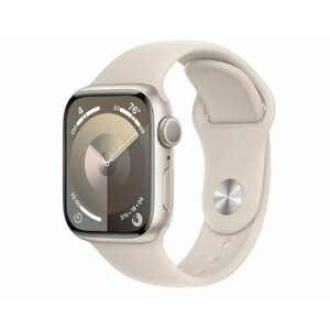 Умные часы Apple Watch Series 9, 45 мм, Sport Band, Starlight