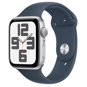 Умные часы Apple Watch Series SE Gen 2 2023 44 мм Aluminium Case GPS + Cellular, Silver/Storm Blue Sport Band