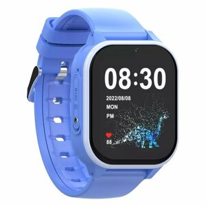 Умные часы для детей Wonlex Smart Baby Watch KT19 PRO 4G с функцией телефона, GPS, камерой, кнопкой SOS, видеозвонком и вибровызовом. Голубой