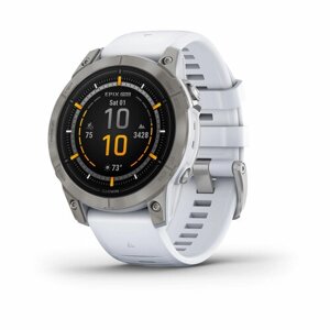 Умные часы Garmin epix Pro (Gen 2) Sapphire Edition 47 мм, серый/белый