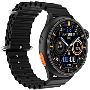 Умные часы HW3 ULTRA MAX Smart watch 2023, Круглые смарт-часы спортивные, iOS, Android, 1.52 HD экран, Черный, WinStreak