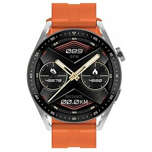 Умные часы круглые, Smart Watch HW23 PRO Оранжевые, Flupsic