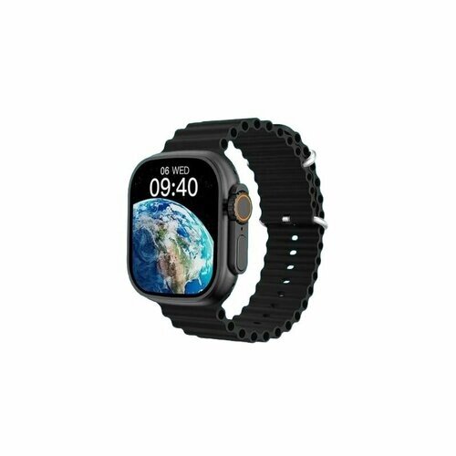 Умные фитнес смарт часы Smart Watch T800 Ultra 2 черный