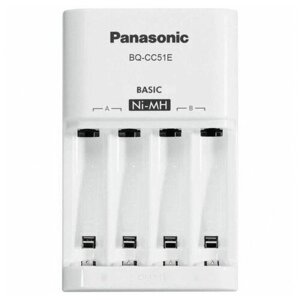 З/У для аккумуляторов Panasonic Eneloop BQ-CC51E Basic Charger AA/AAA 4 слота