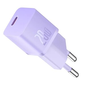 Зарядное устройство Baseus Сетевое зарядное устройство Baseus GaN5 20W EU Purple (CCGN050105)