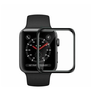 Защитная пленка для Apple Watch S1 (42 мм) Watch S2 (42 мм) Watch S3 (42 мм) (полное покрытие) черный