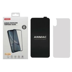 Защитное стекло для iPhone XS/X 3D ANMAC черное усиленное