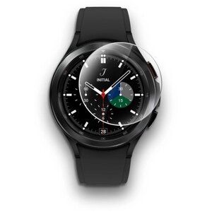 Защитное стекло на Samsung Galaxy Watch 4 Classic (46mm) Гибрид: пленка+стекловолокно на Экран прозрачное тонкое 2 шт Brozo