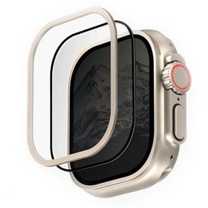 Защитное стекло Uniq OPTIX VIVID CLEAR для Apple Watch ULTRA 49мм, прозрачное с рамкой