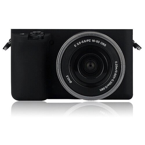 Защитный силиконовый чехол MyPads для фотоаппарата Sony Alpha ILCE-6000/ A6000 ультра-тонкая полимерная из мягкого качественного силикона черный