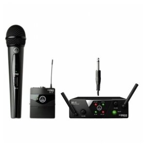 AKG WMS40 Mini2 Mix Set BD US45AC - радиосистема с 1 портативным и 1 ручным передатчиком (660.7/662.