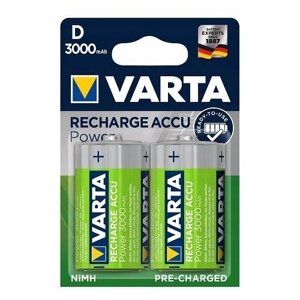 Аккумулятор Ni-Mh 3000 мА·ч 1.2 В VARTA Recharge Accu Power 3000 D, в упаковке: 2 шт.