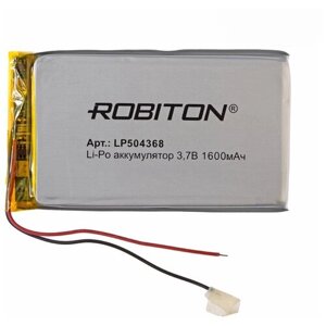 Аккумулятор robiton LP504368 3.7в 1600 mah