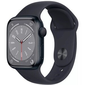 Apple Часы Apple Watch Series 8 GPS 41mm Midnight Aluminium Case with Midnight Sport Band M/L, A2770