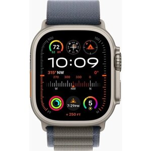 APPLE Смарт-часы Apple Watch Ultra 2 A2986 49мм OLED корп. титан Alpine loop рем. синий разм. брасл:160-210мм (MREQ3LW/A) MREQ3LW/A