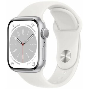Apple Умные часы Apple Watch Series 8 45мм (45mm, Белый S/M, S/M)